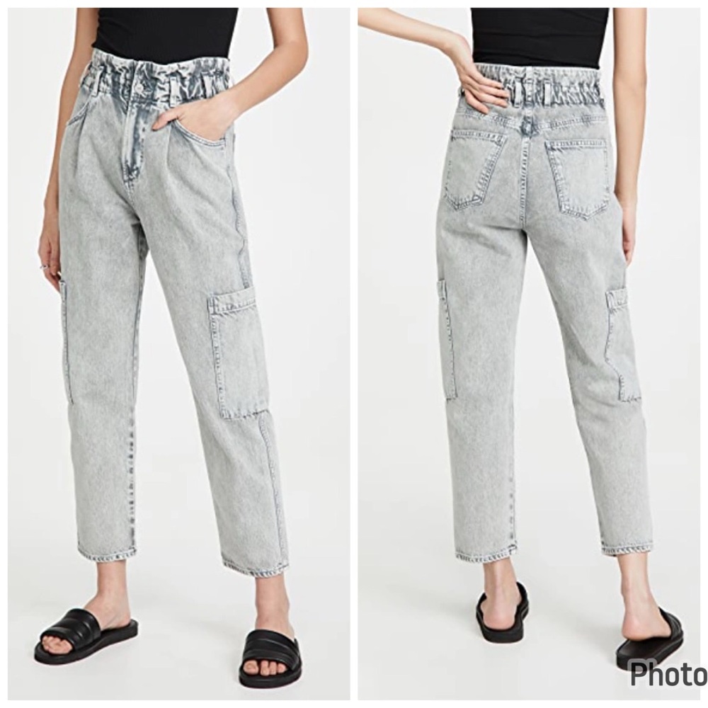 Citizens of Humanity 26 Grey Annika Patch Pocket High Waist Cinch Jeans Gray